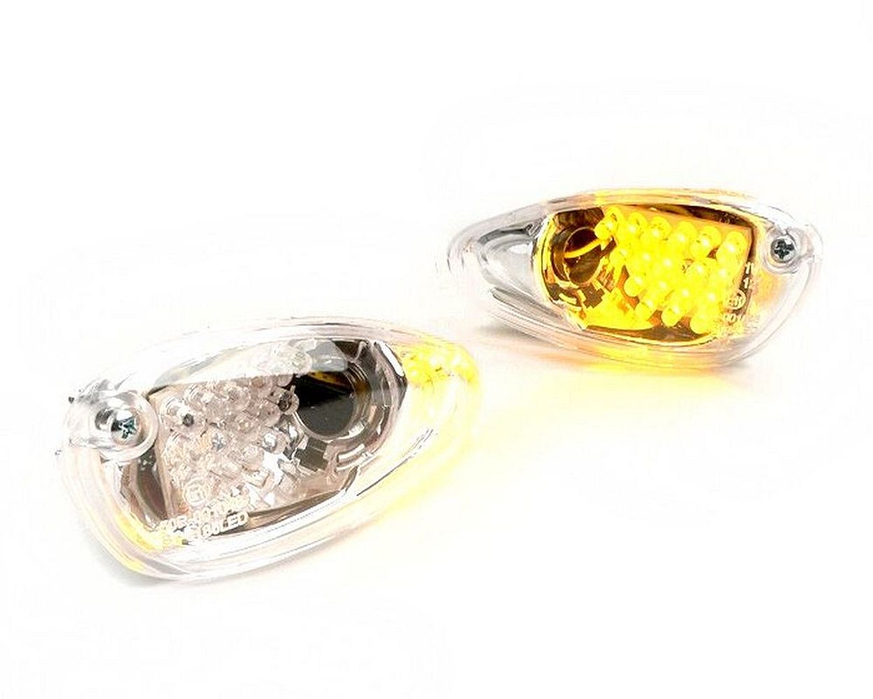 Blinker Set BGM LED vorne, klarglas / orange