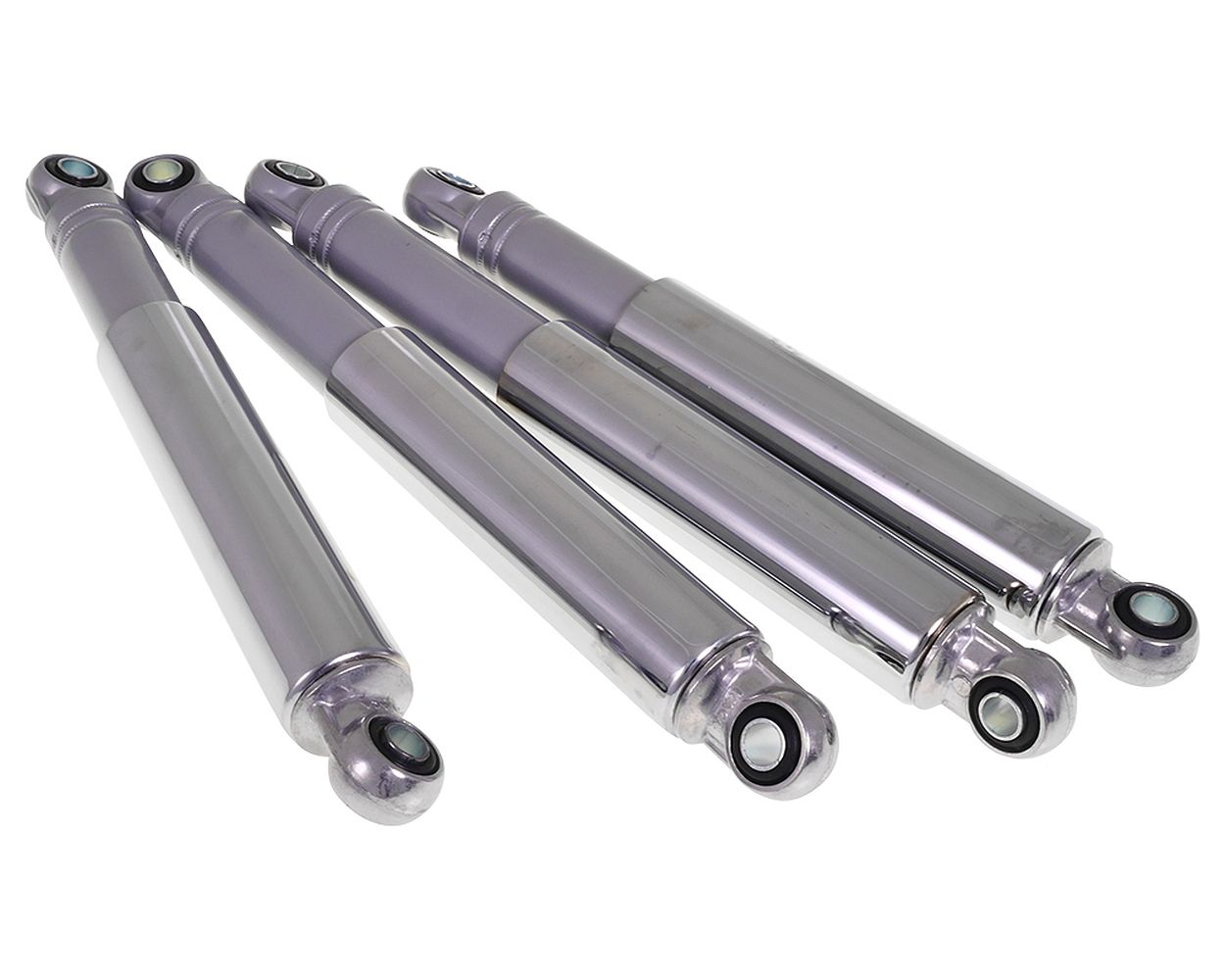 Tieferlegung Set Stoßdämpfer 2x260 mm / 2x290 mm grau / Chrom