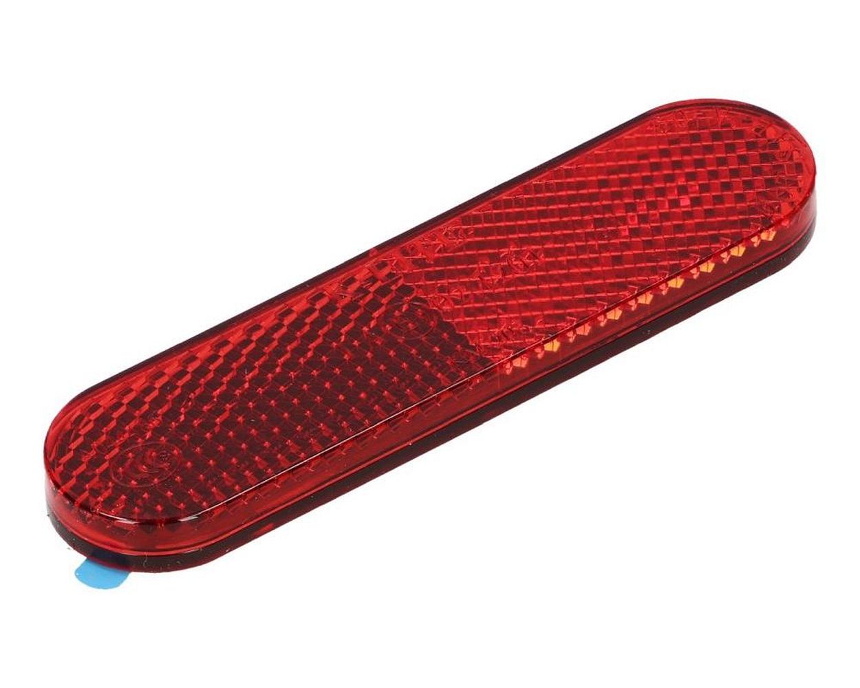 Reflektor 95x25 mm rot selbstklebend