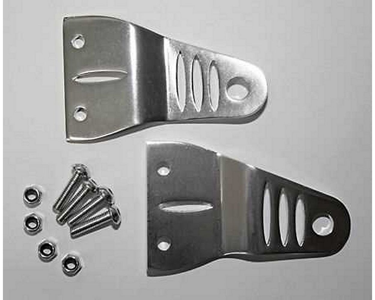 Lampenhalter aus Alu, Motorrad, mit 4 Schrauben M6x24 mm, Scheinwerferhalter