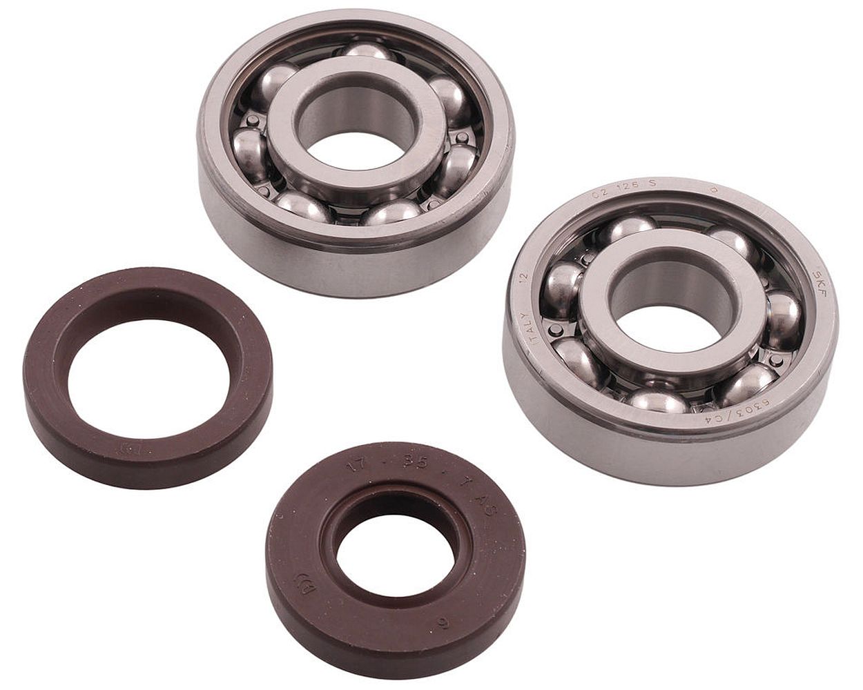 Kurbelwellenlagersatz R&D 17 mm SKF C4 Lager Wellendichtringe kompatibel für Minarelli AM6