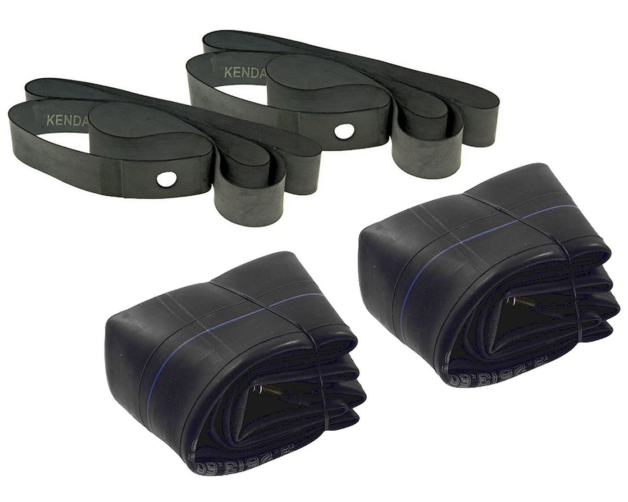 Reifenschlauch Set 3.25x16 Zoll 2x Felgenband Satz Paar Simson MZ ES TS Set Kit Mofa Moped Mokick