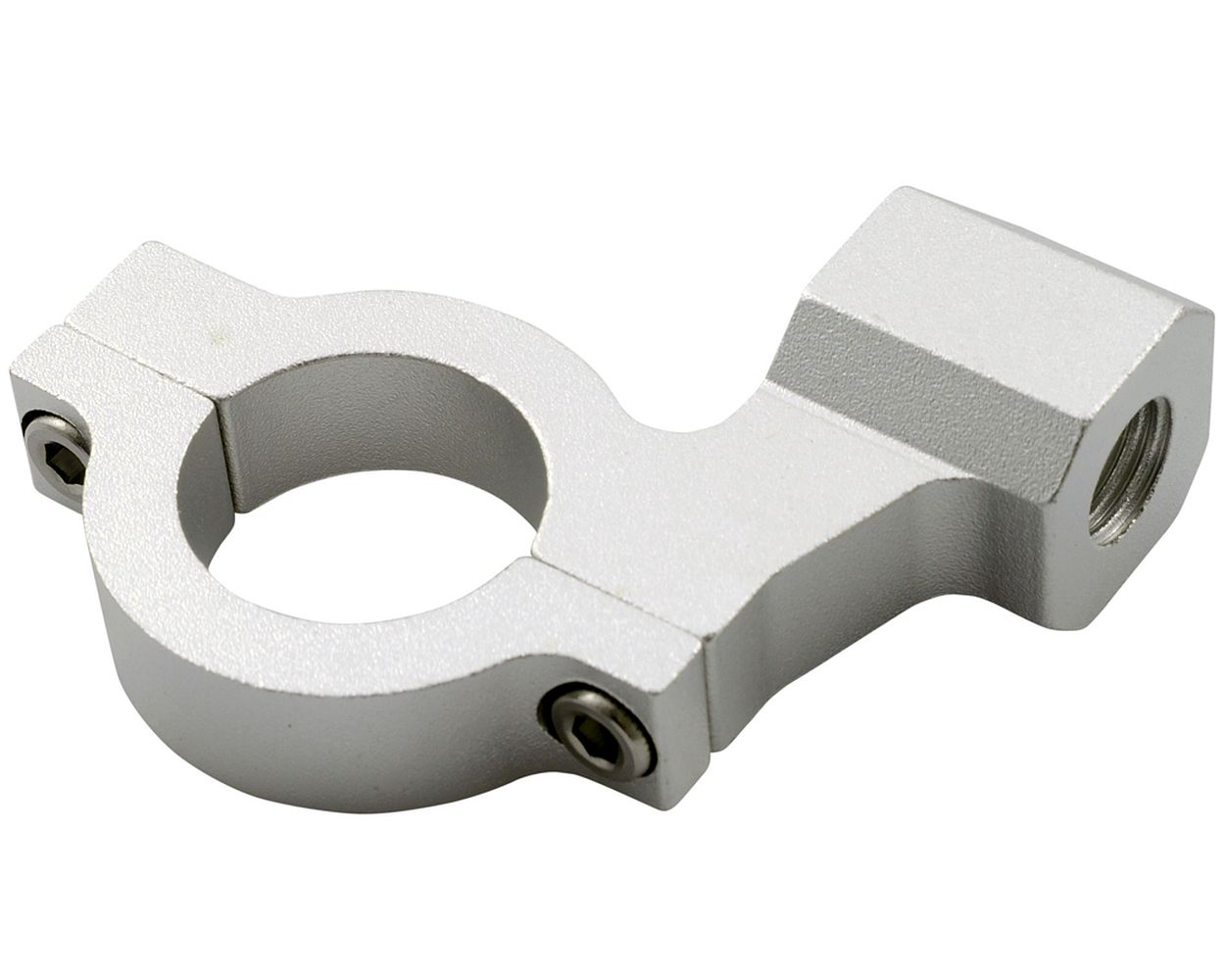 Spiegelschelle, silber, für 7/8 Zoll 22 mm Lenker Motorrad