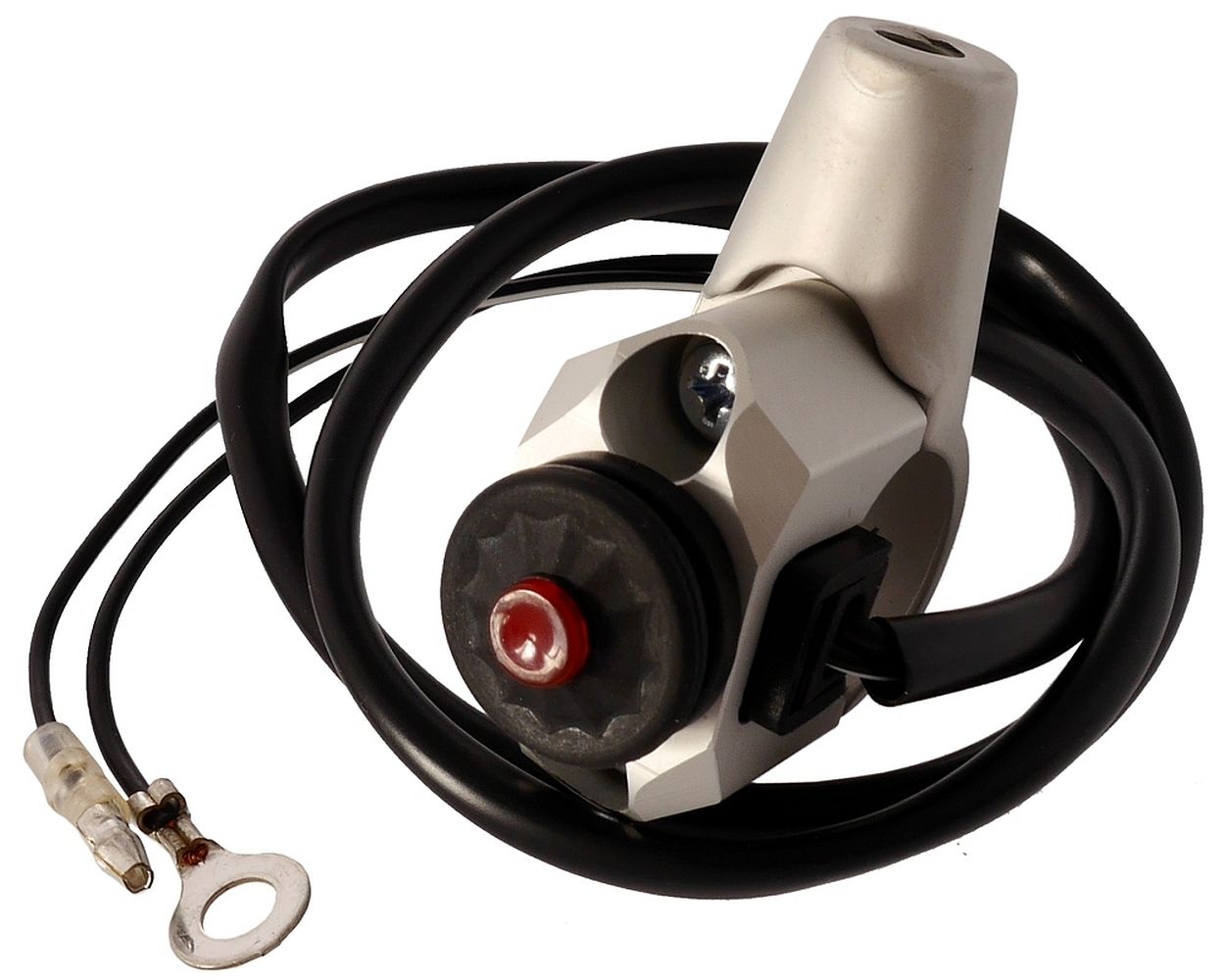 Schalter Starter Knopf Moped Mofa, 8 mm Gewinde für Spiegel