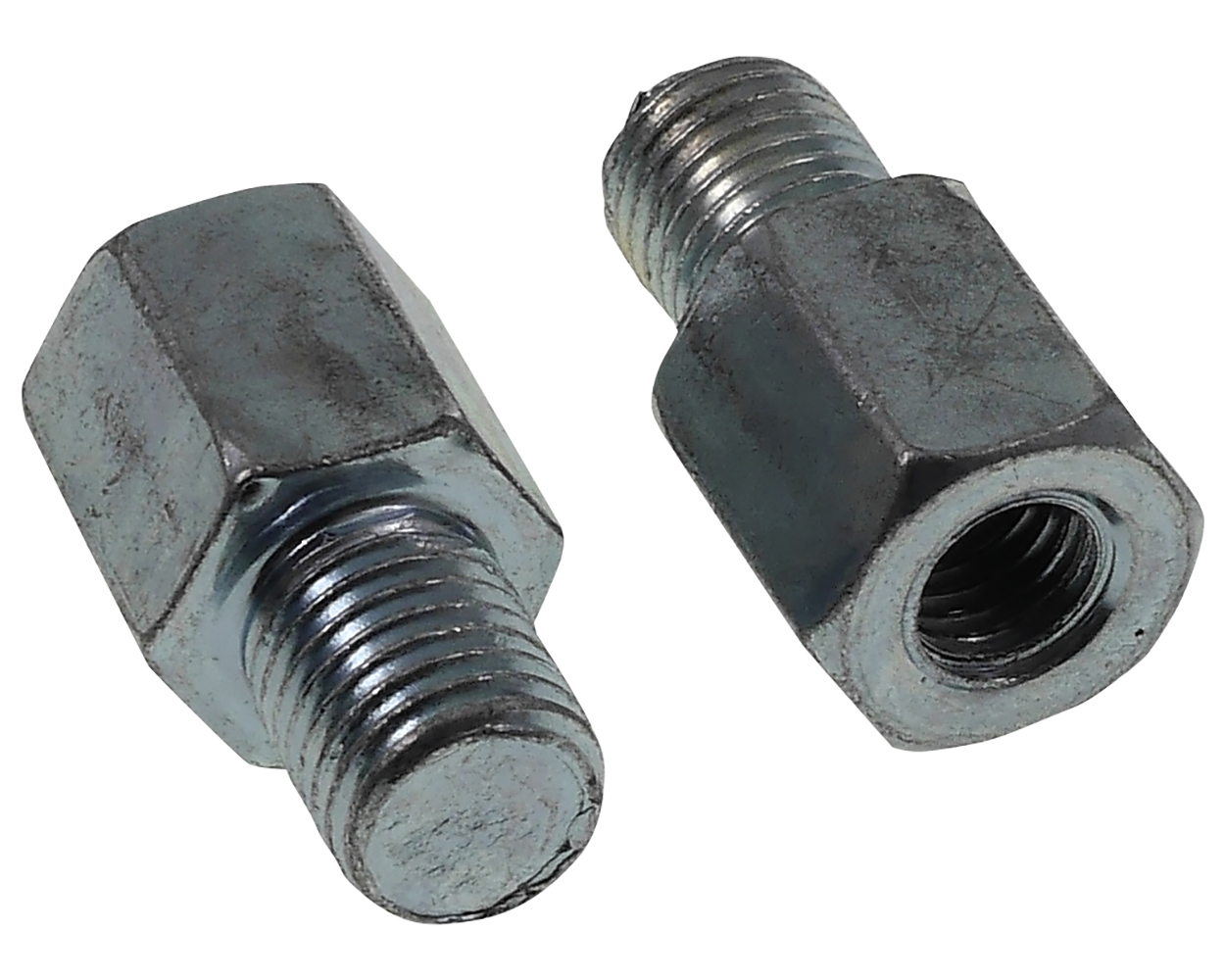 2x Spiegeladapter - Spiegel M8 Rechts auf Aufnahme M10 Rechts Ersatz Roller Moped Motorrad Quad Umrüstung Conversion