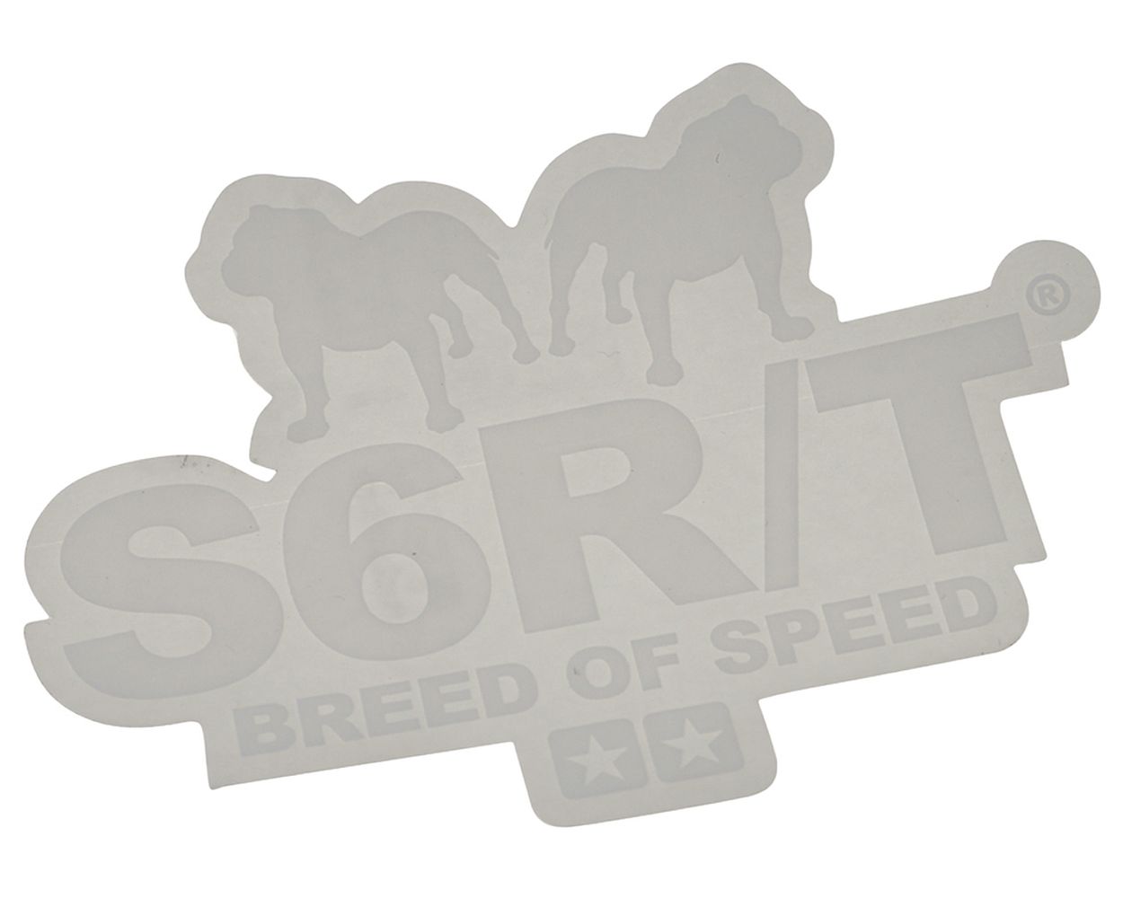 Aufkleber STAGE6 R/T Breed of Speed 91x65 mm transparent weiß