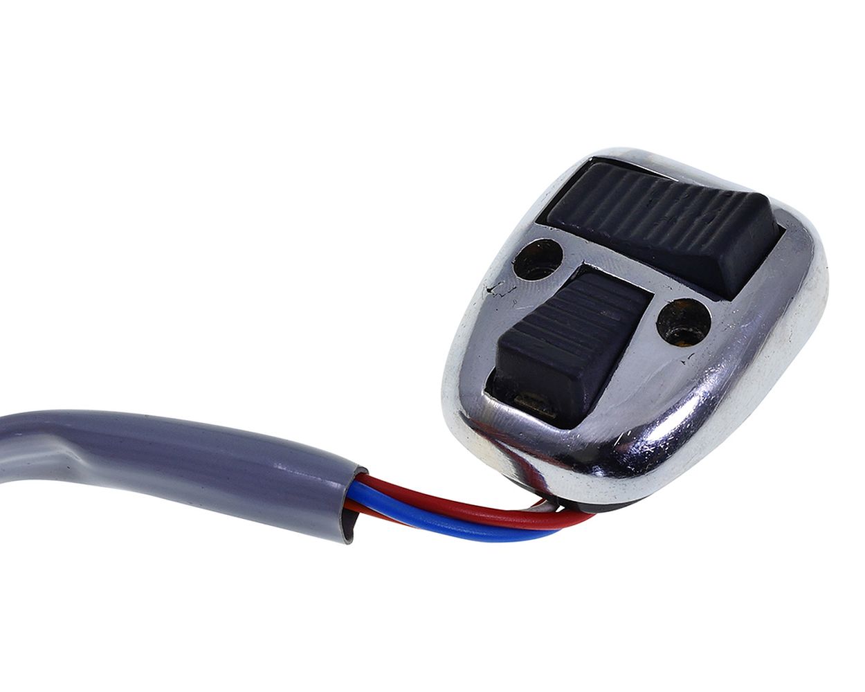 Schaltereinheit / Lichtschalter UNI AUTO schwarz / chrom