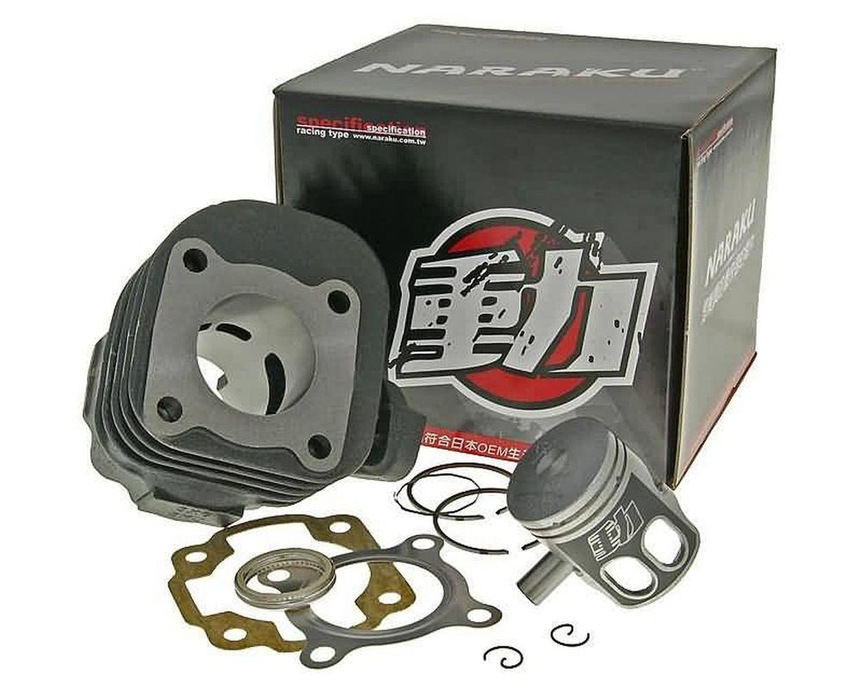 Zylinder NARAKU 50 ccm 10 mm für Minarelli liegend AC