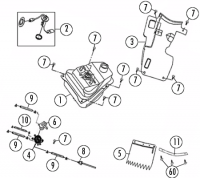  Imola 125 4T AC Tank für Rex Imola 50 / 125, RS750