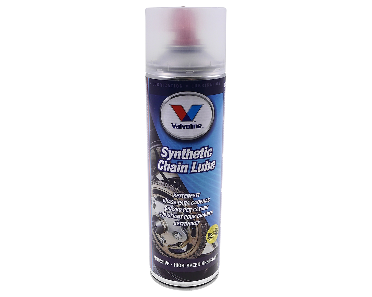 Kettenspray Synthetic Chain Lube VALVOLINE 500 ml Universal für Motorrad, Schaltmoped, Mofa, Quad, ATV Kettenfett