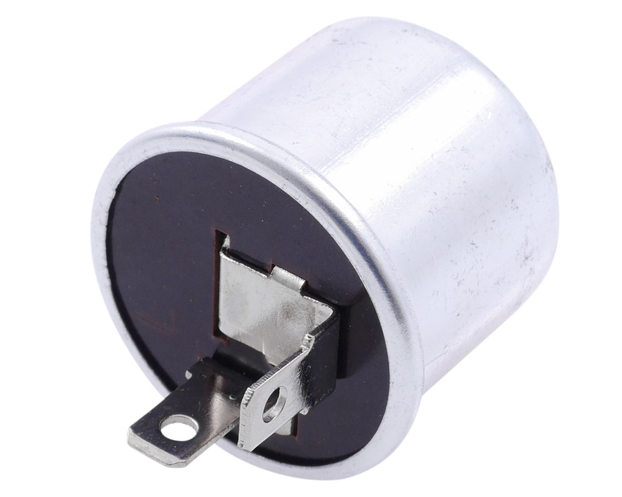Blinkrelais 2 Pol, 6 V 17 W Alu universal inklusive Haltegummi, Motorrad, Quad