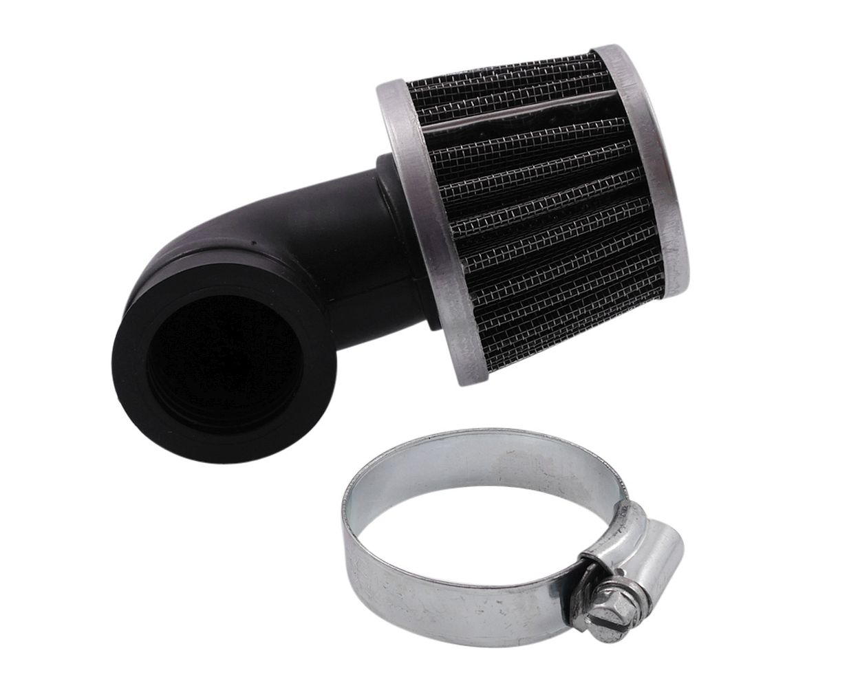 Sportluftfilter Power 90 Grad 28 mm Anschluss STREETLIGHTS Roller Mofa Moped ATV