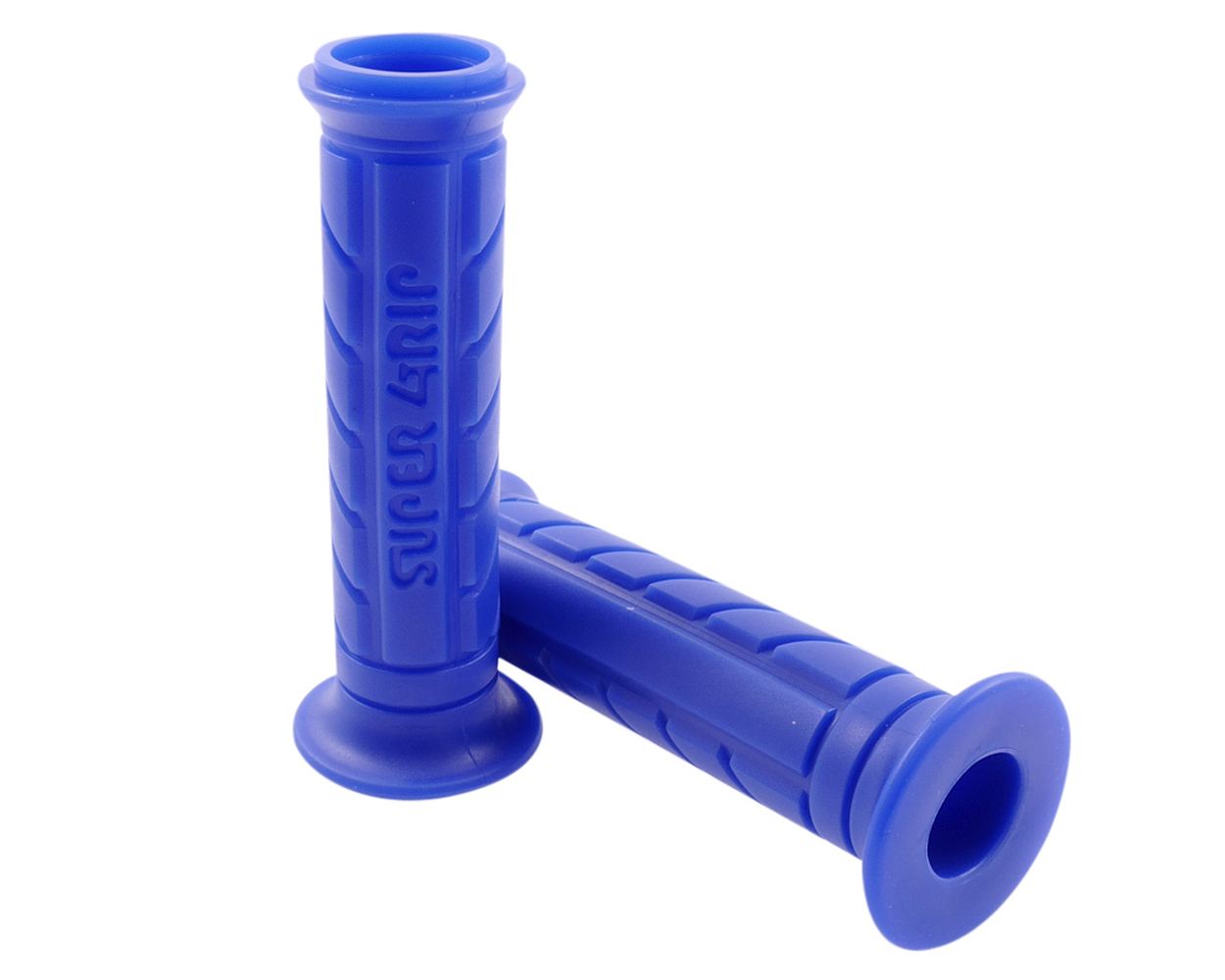 Lenkergriffe Super Grip Blau seitlich offen Roller, Moped usw