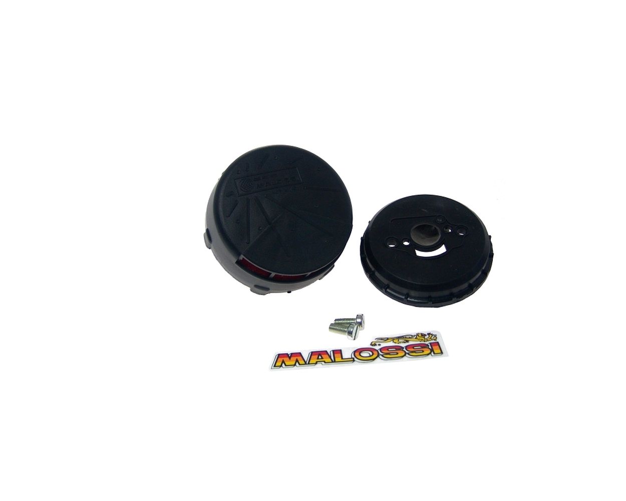 Luftfilter MALOSSI E3C schwarz Innenfilter rot für SHB Vergaser 16.10, 16.12, 16.16 kompatibel für Vespa Smallframe