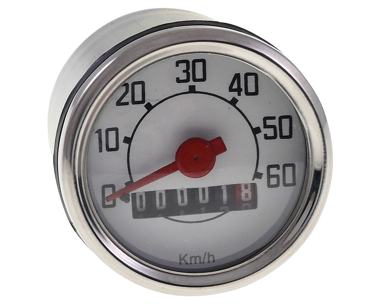 Tachometer 60km/h UNI AUTO Chrom 48 mm