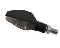 Blinker Paar LED Motorrad Shin Yo TOLEDO, schwarz, getöntes Glas, M8, 50x22x27mm