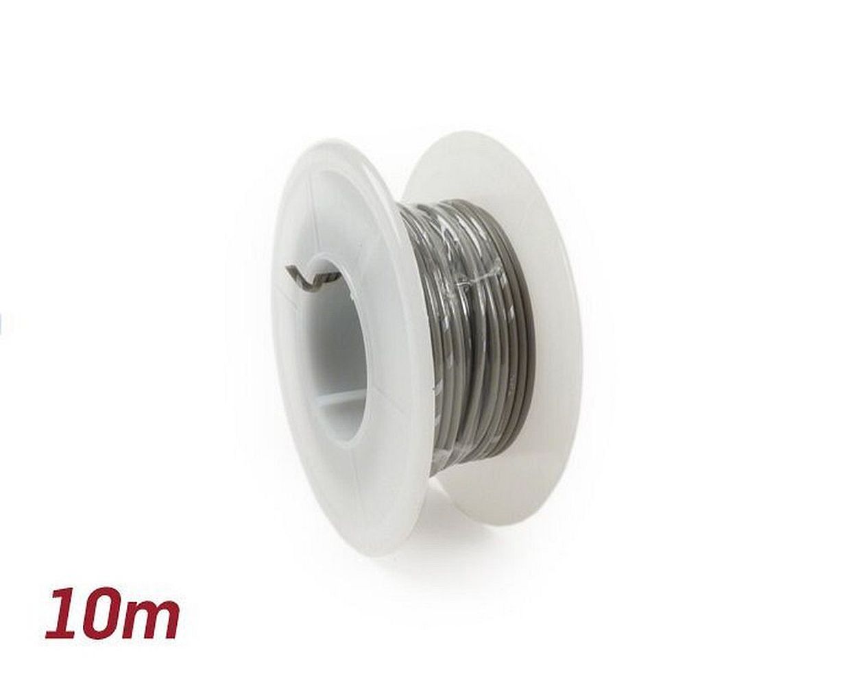Elektrokabel BGM grau, 0, 85 mm 10m Universal Roller Motorrad Moped Quad KFZ Auto Stromleitung