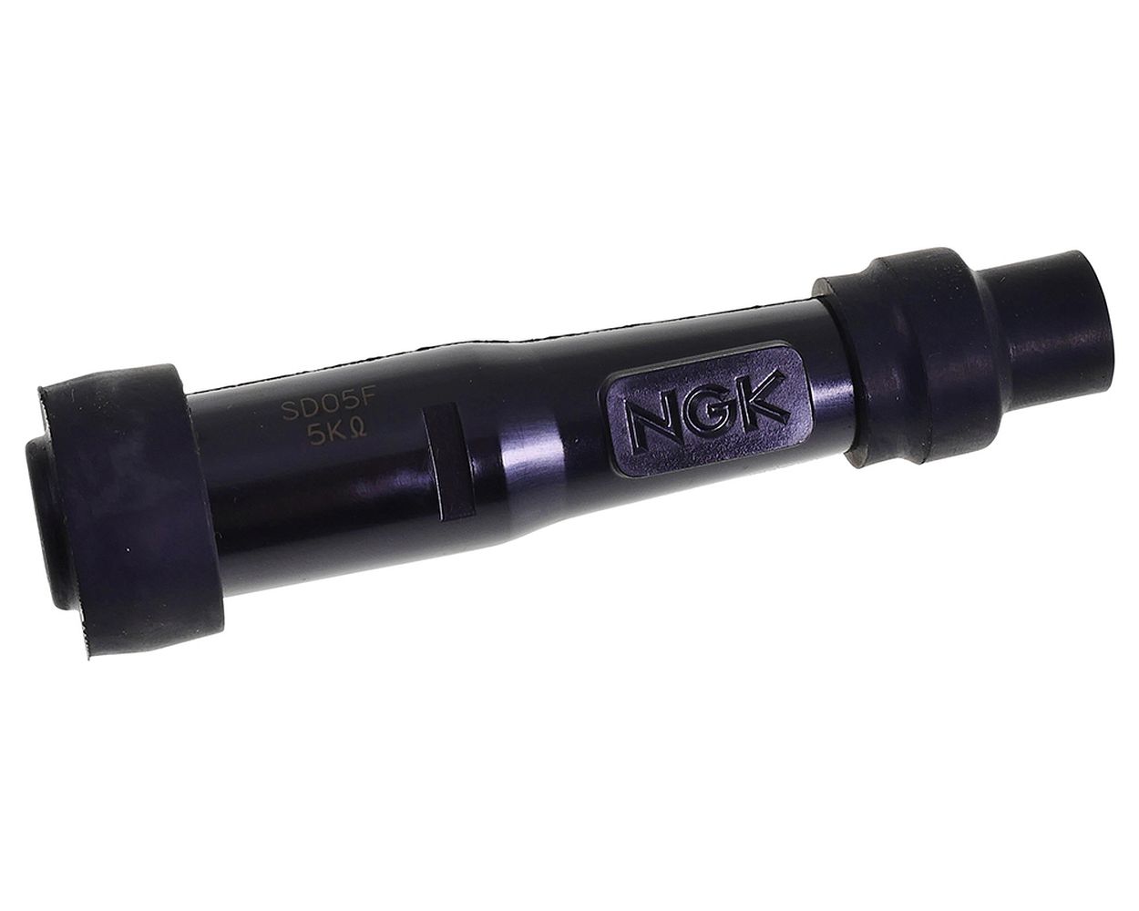 Zündkerzenstecker NGK gerade schwarz SD05F, universal, Roller, Scooter, Mofa, Moped, Mokick, Motorrad, Quad, ATV, Ersatz