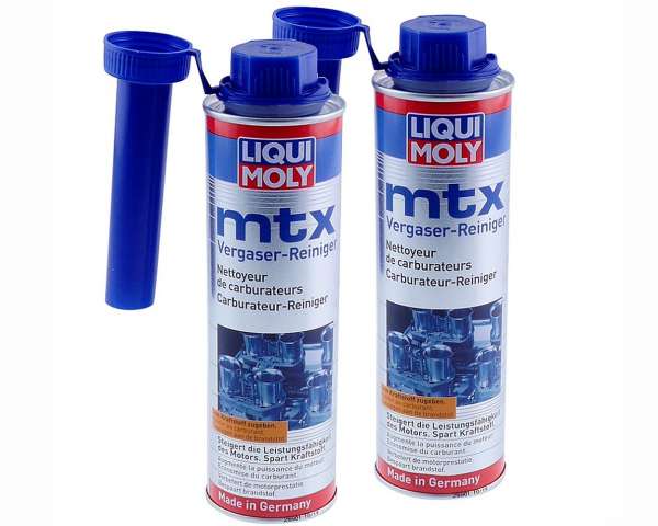 Vergaserreiniger Set 2x 300ml LIQUI MOLY MTX Vergaser Reiniger Auto  Motorrad Roller Moped Mofa Additiv Benzin Zusatz