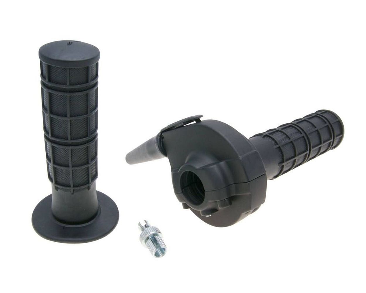 Gasgriffset DOMINO Kurzhub Enduro 2, 3 Grad/ 46 mm universal SCHWARZ