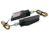 Blinker VANEZ Rock LED carbon Mini klein universal E-Nummer, Custom, Motorrad, Mokick, Scooter, Roller, Mofa, Moped, Quad, ATV