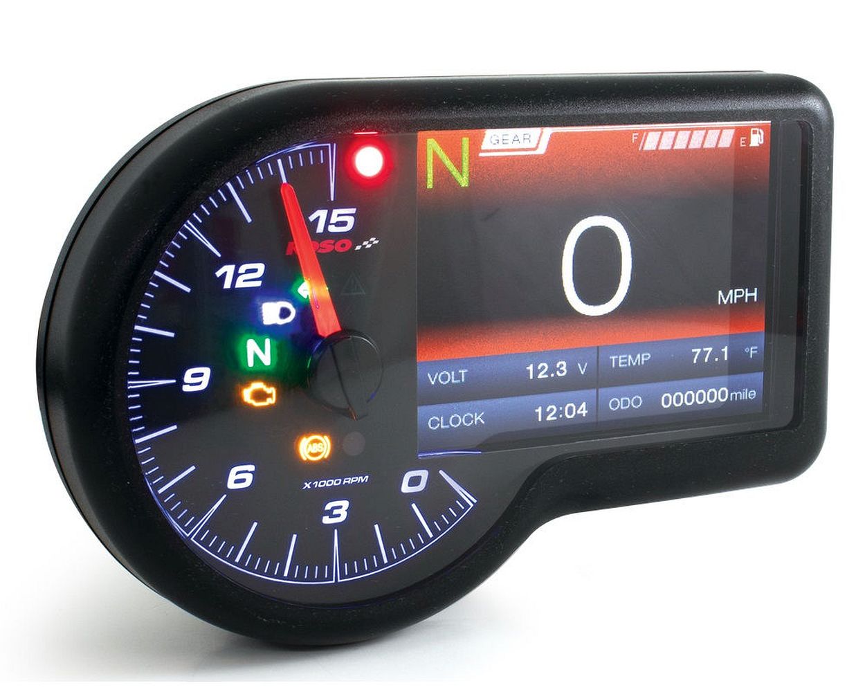 Kaufe LCD Digital Universal Motorrad Kilometerzähler Tachometer  Drehzahlmesser 15000 U/min Messgerät