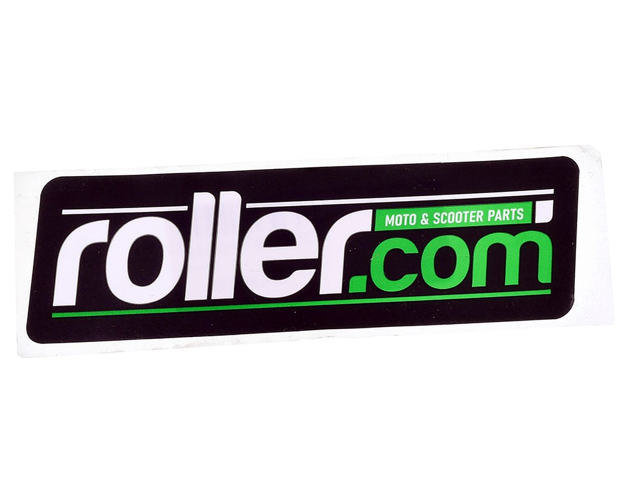 Aufkleber roller. com schwarz 10x3 cm