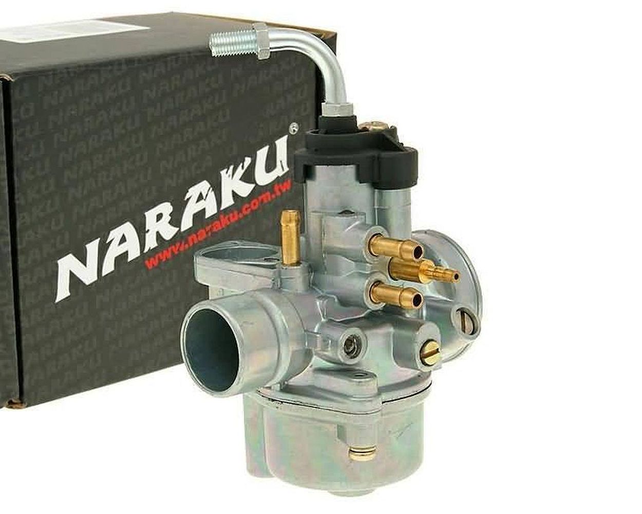 Vergaser NARAKU 17,5 mm mit E-Choke Vorbereitung kompatibel für Minarelli, Peugeot