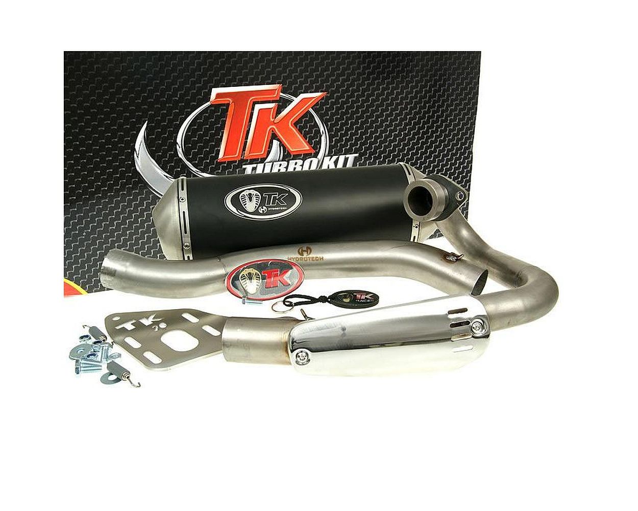 Auspuff TURBOKIT Quad / ATV für Suzuki LZ LTZ 400, kompatibel für Kawasaki KXF