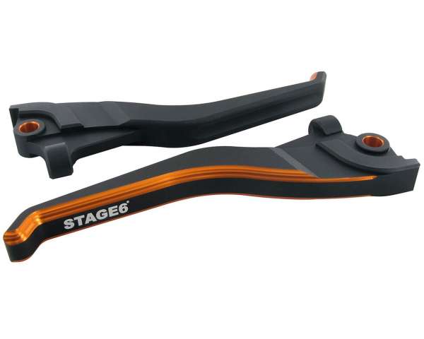 Bremshebelset STAGE6 CNC Dual Color Yamaha Aerox/MBK Nitro