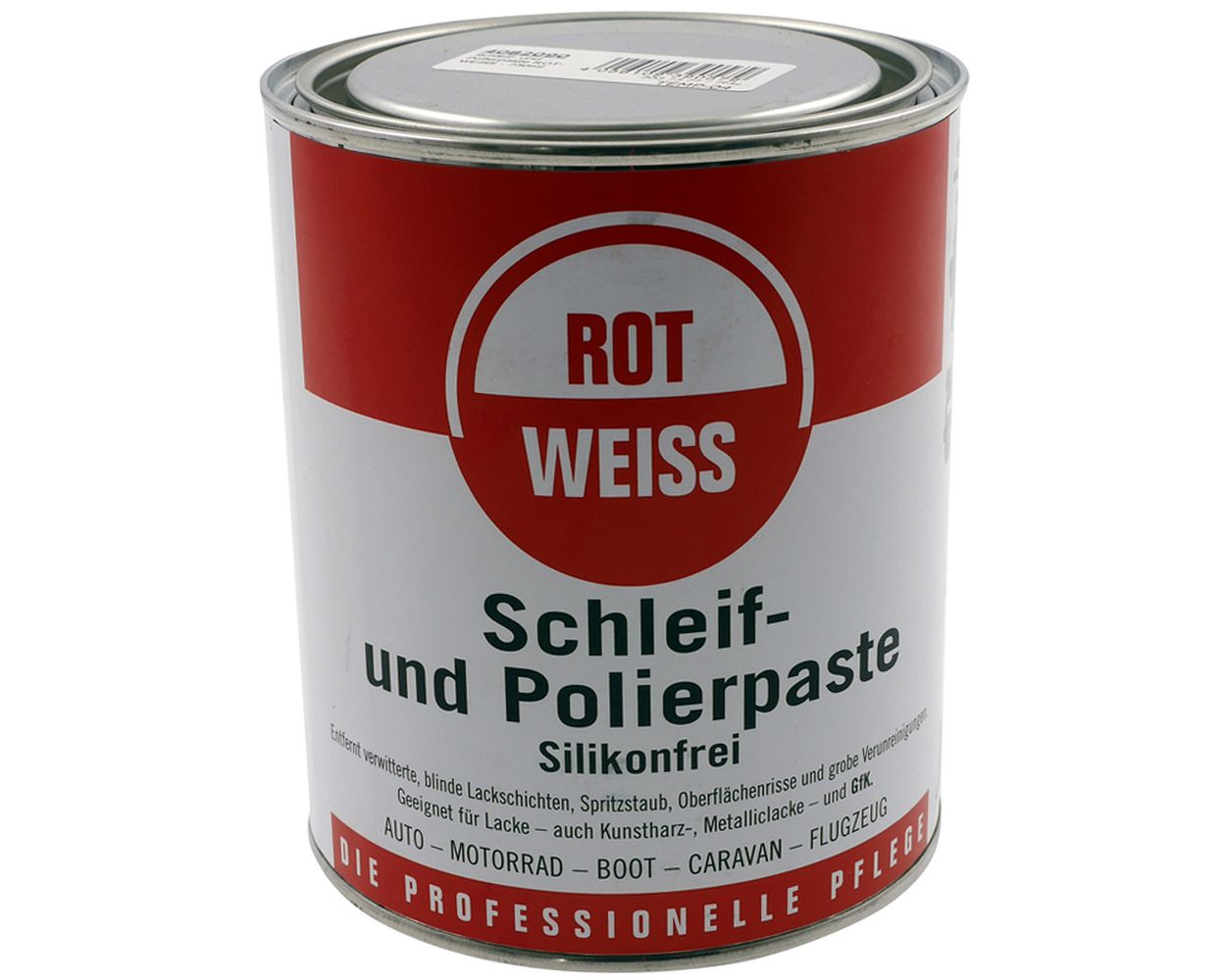 Schleif- und Polierpaste ROT-WEISS - 750 ml