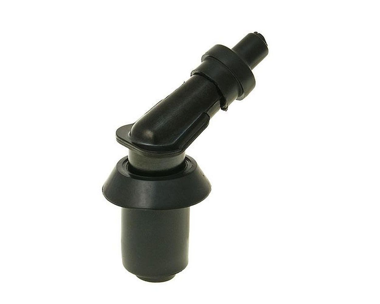 Zündkerzenstecker 120 Grad schwarz entstört, universal, passt für GY6 Roller, Scooter, Maxiscooter