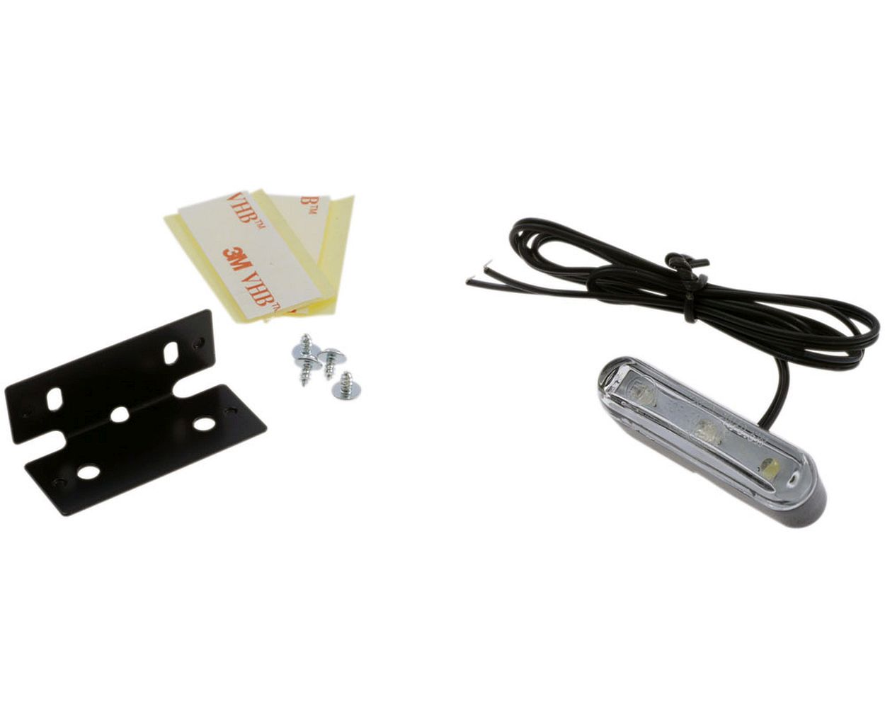 Standlicht Tri LED mit Halter und selbstklebender Folie, 12 V
