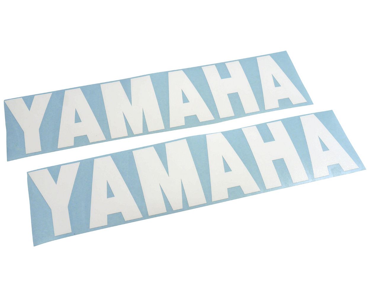 Aufkleber Yamaha Groß, 32 cm 2 Stk. weiss