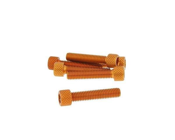 Schraubensatz 6 Stück Sechskant Alu - M6 30mm