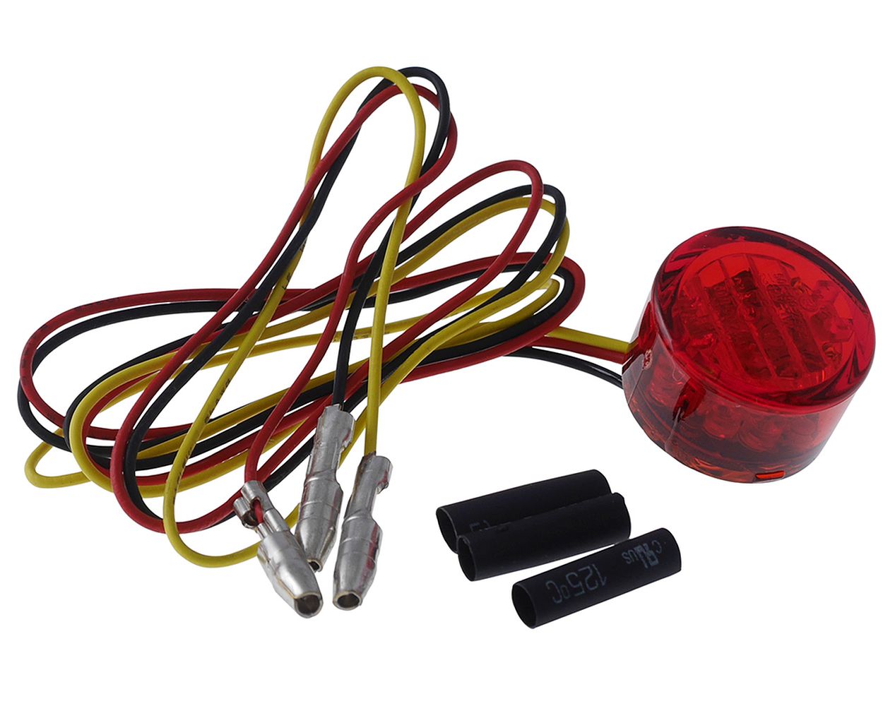 Rücklicht Mini LED Motorrad PIN zum Einbau, getöntes Glas, 20x14 mm, Quad, Roller