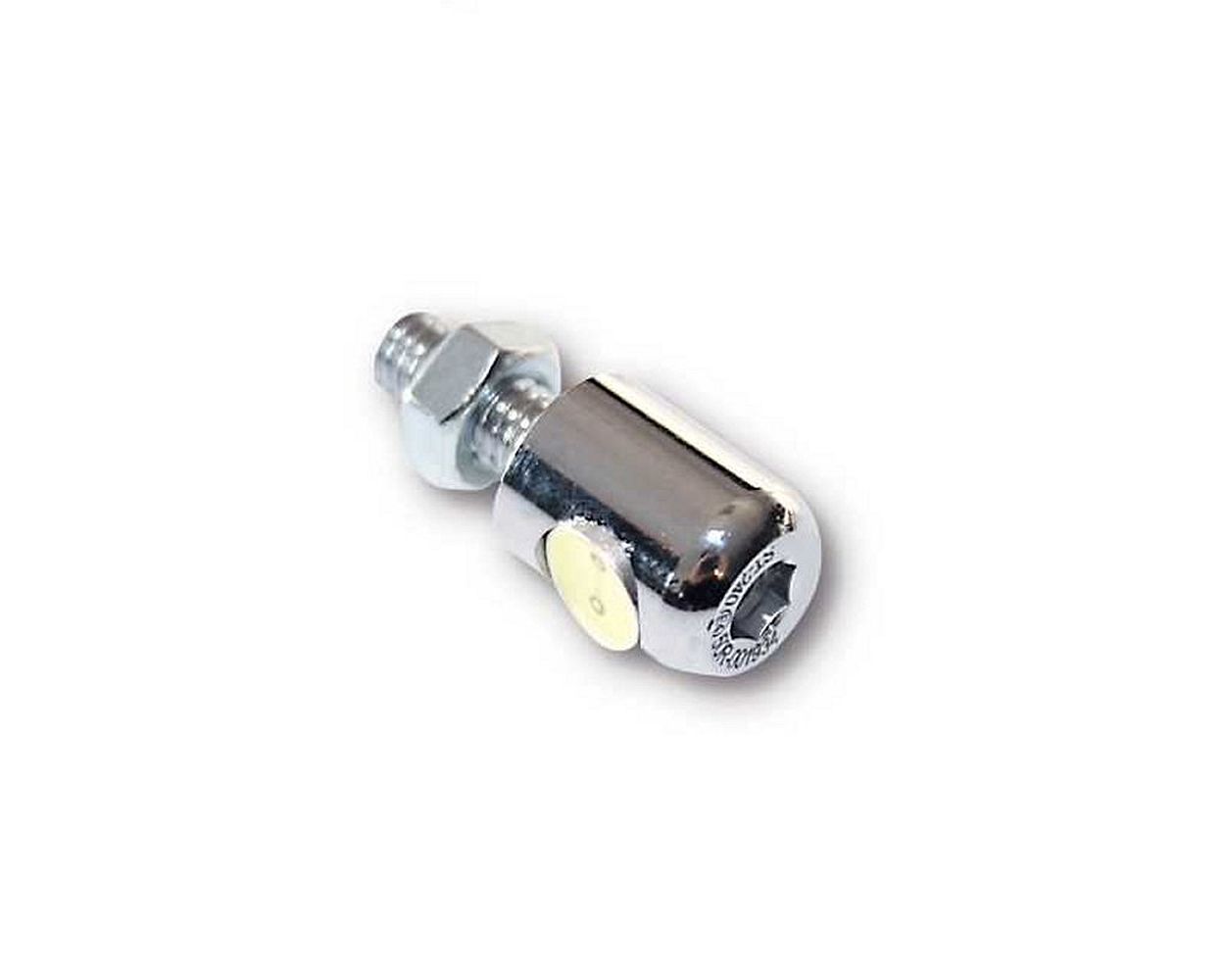 Beleuchtung Kennzeichen LED rund verchromt 13 mm mit Bol