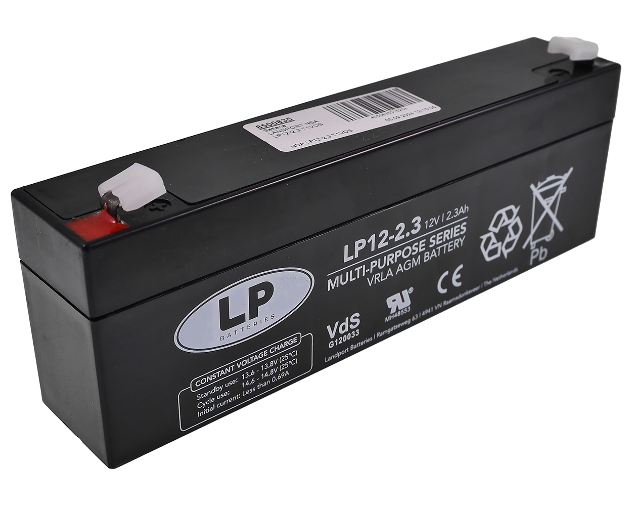 Batterie LANDPORT NSA LP12-2, 3 T1 VDS 12 V 2, 3 Ah 178x35x60 mm Universal Sicherheitssysteme, Rolladenantriebe, Dachrollo Antrieb, Heim & Haus