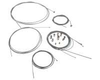 Bowdenzug Reparaturset Gaszug Schaltzug Kupplungszug Bremszug Seil Kabel Bauden Ersatz Wartung Reperatur