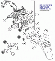  JL50QT-5 4T AC Heck und Rücklicht für Baotian BT49QT-9, YY50QT