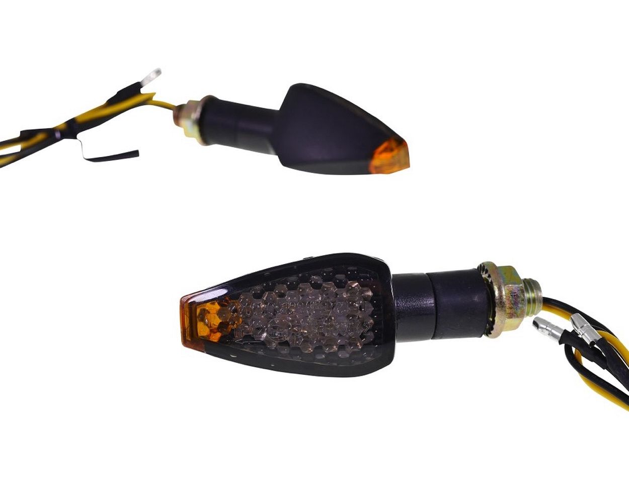 Blinker Set Mini LED Rauchglas schwarz mit E-Nummer