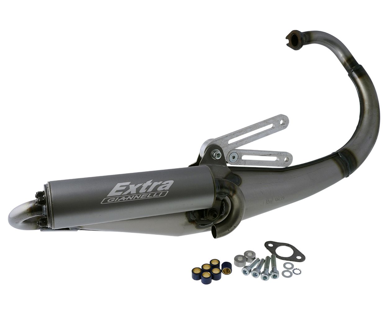 Auspuff GIANNELLI Extra V2 Minarelli steh. BWS Booster