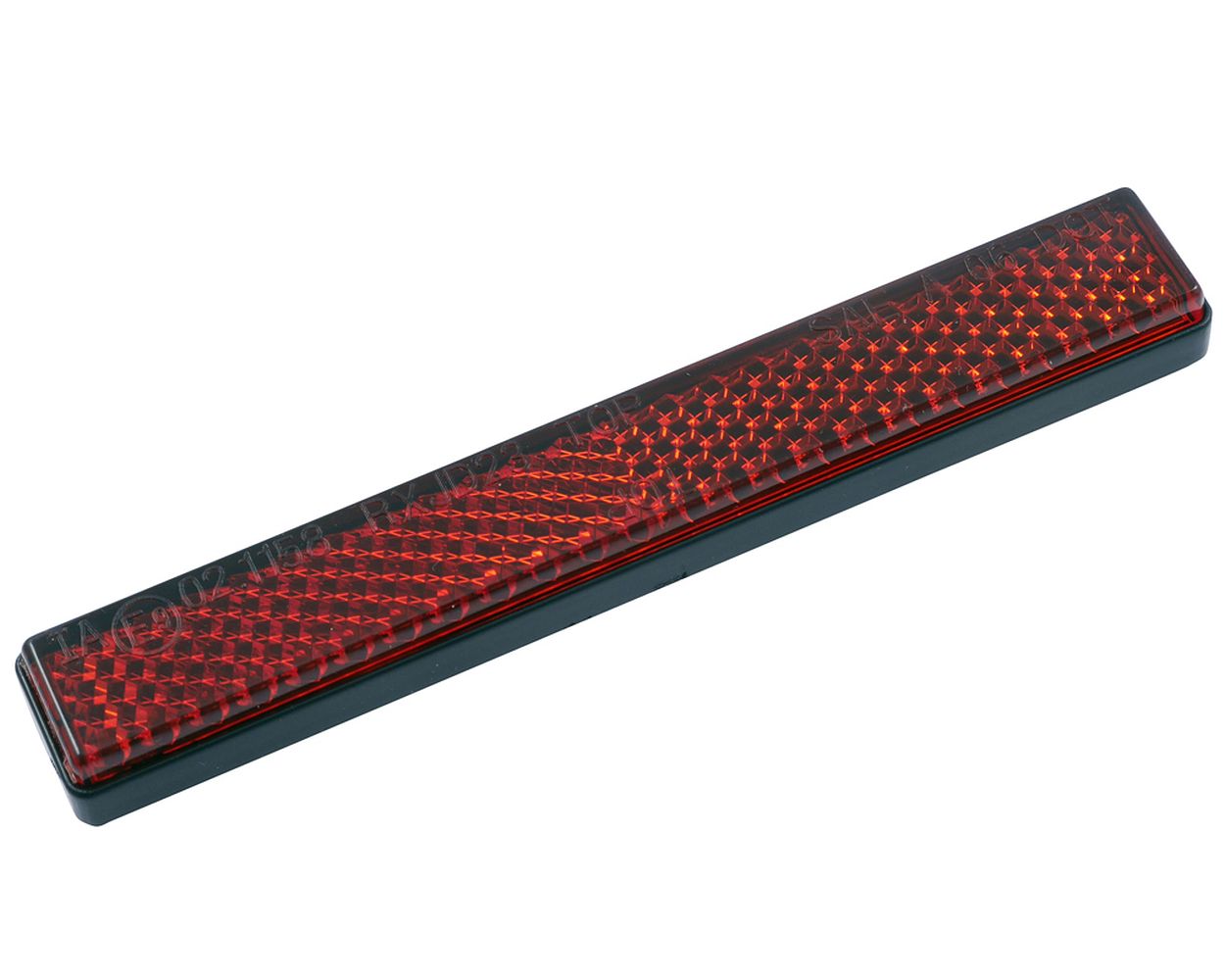 Rückstrahler DAYTONA eckig mit selbstklebender Folie, 100x13 mm kompatibel für Motorrad, Quad, Roller, Schaltmoped, Mofa, Vespa
