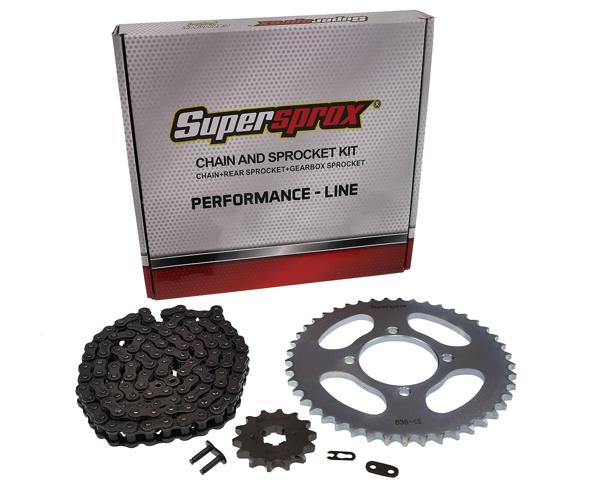 Kettensatz Performance KIT Stahl SUPERSPROX 428 Teilung 45 / 14 Zähne