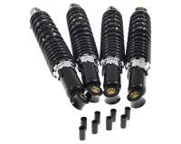 Stoßdämpfer / Federbein Set (4 Stück) 300mm M8 / M10 schwarz kompatibel für Simson Duo, Schwalbe, Star, SR4-2 Universal Roller, Schaltmoped, Mokick, M