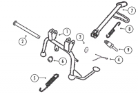  GMX450 4T AC Ständer Rex RS400, RS460, Monza, GMX450 / Sport