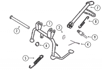  Monza 50 WS1+L8Y 4T AC Ständer Rex RS400, RS460, Monza, GMX450 / Sport