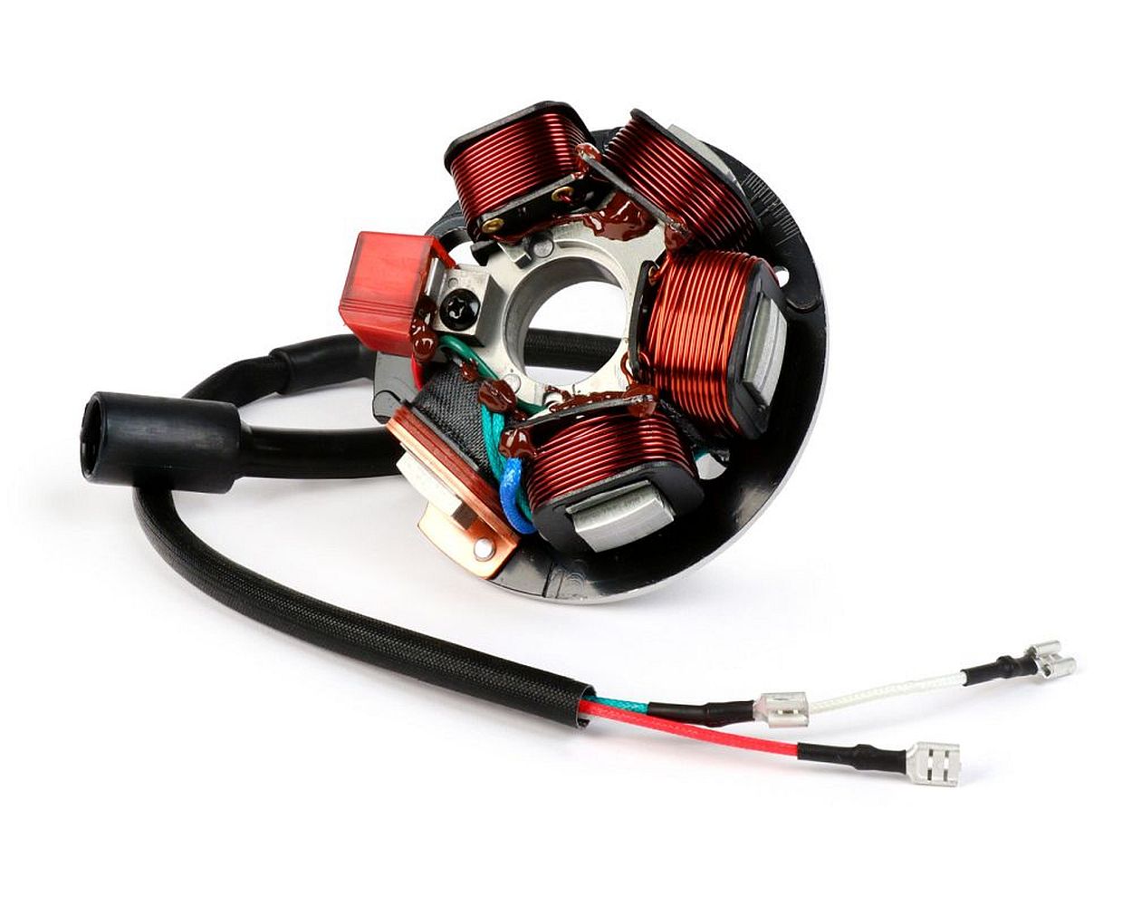 Umrüstkit Grundplatte, Lichtmaschine HP V2.5 Silikon 6 Kabel, 3-Pin Rundstecker ohne Batterie BGM PRO