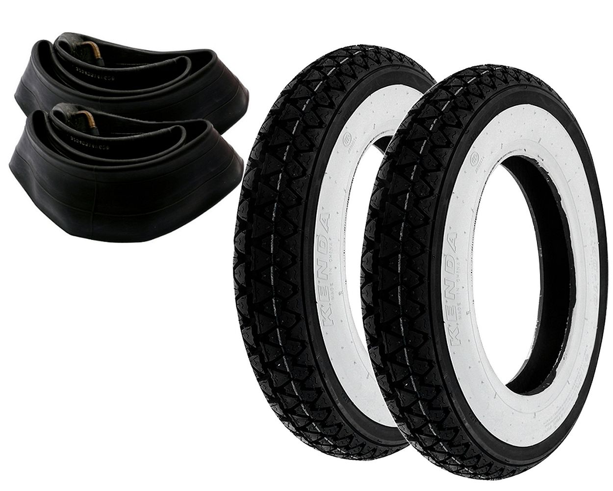 Reifensatz KENDA K333 51J TT 3.50-10 Reifenschläuche