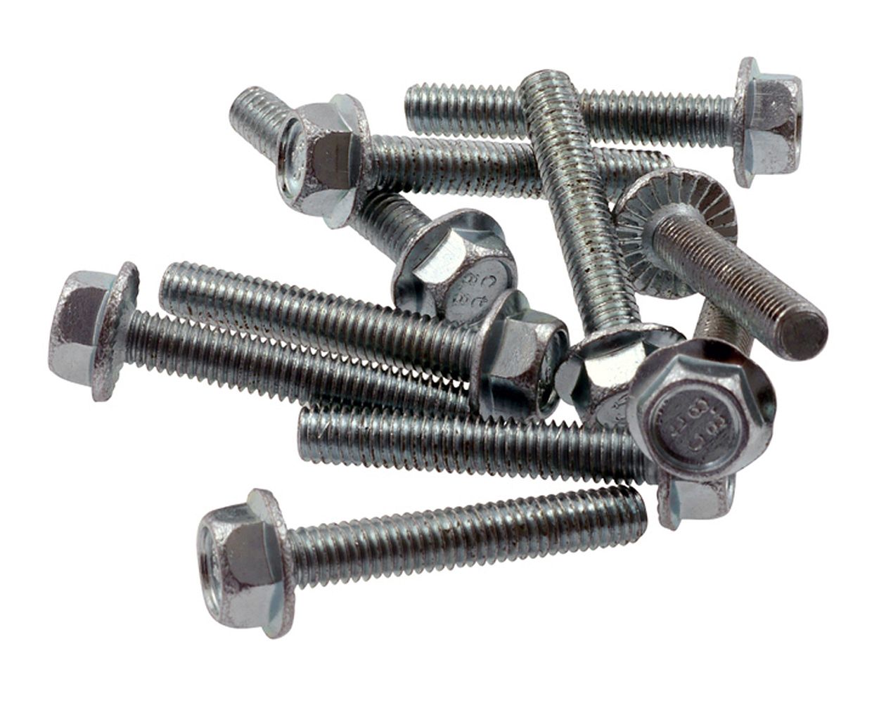 Sechskantschrauben M6x35 (10 Stück) mit Flansch und Vollgewinde 35 mm Satz, Set